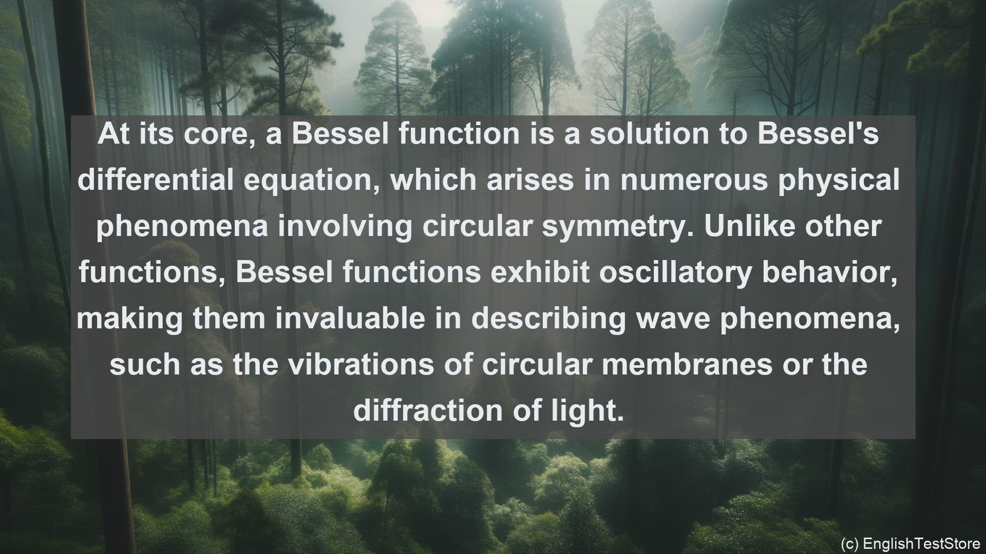 'Video thumbnail for Bessel function in science  definition and examples'