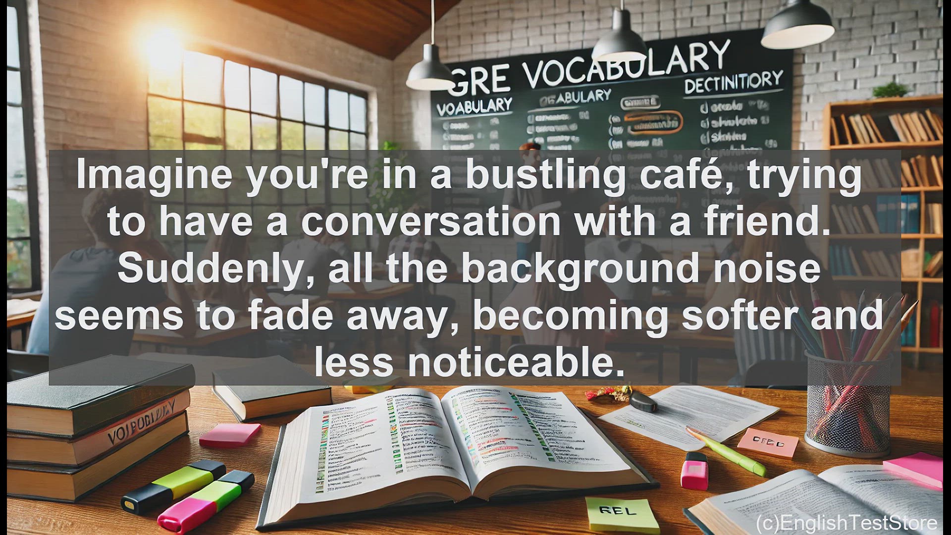 'Video thumbnail for GRE Vocabulary Lesson: Muted Experiences - Softening the Senses'