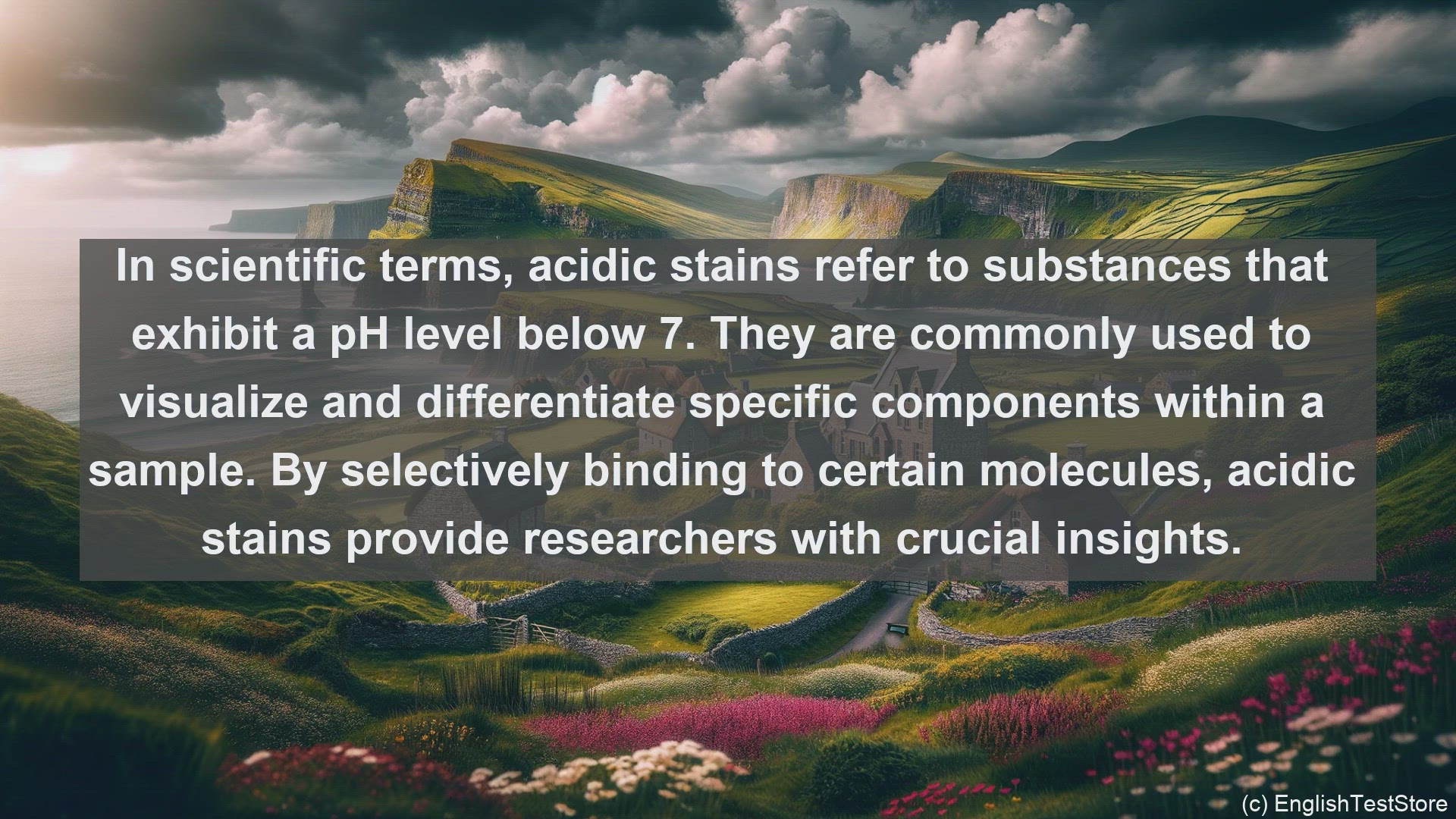 'Video thumbnail for Acidic stains in science  definition and examples'