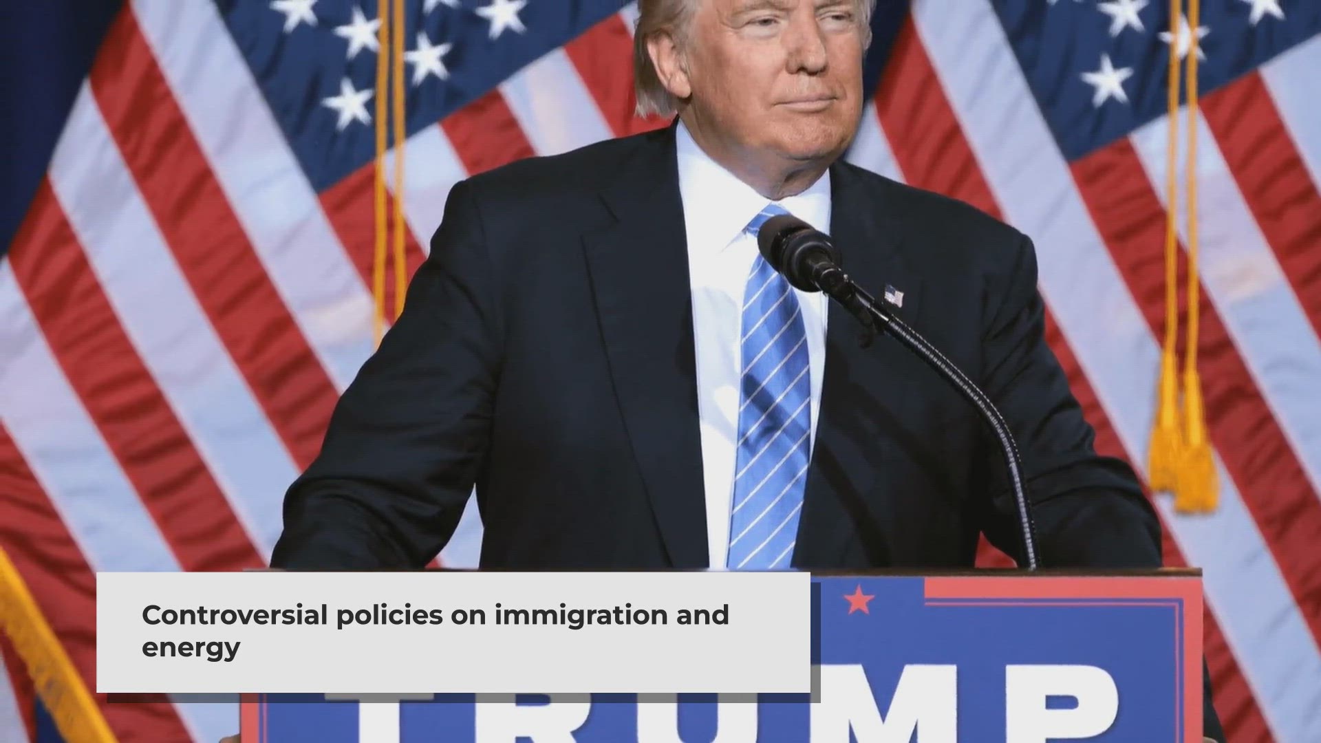 'Video thumbnail for Trump's Patriotic Policies: Border Security, Sensible Immigration , and Open The Keystone Pipeline'