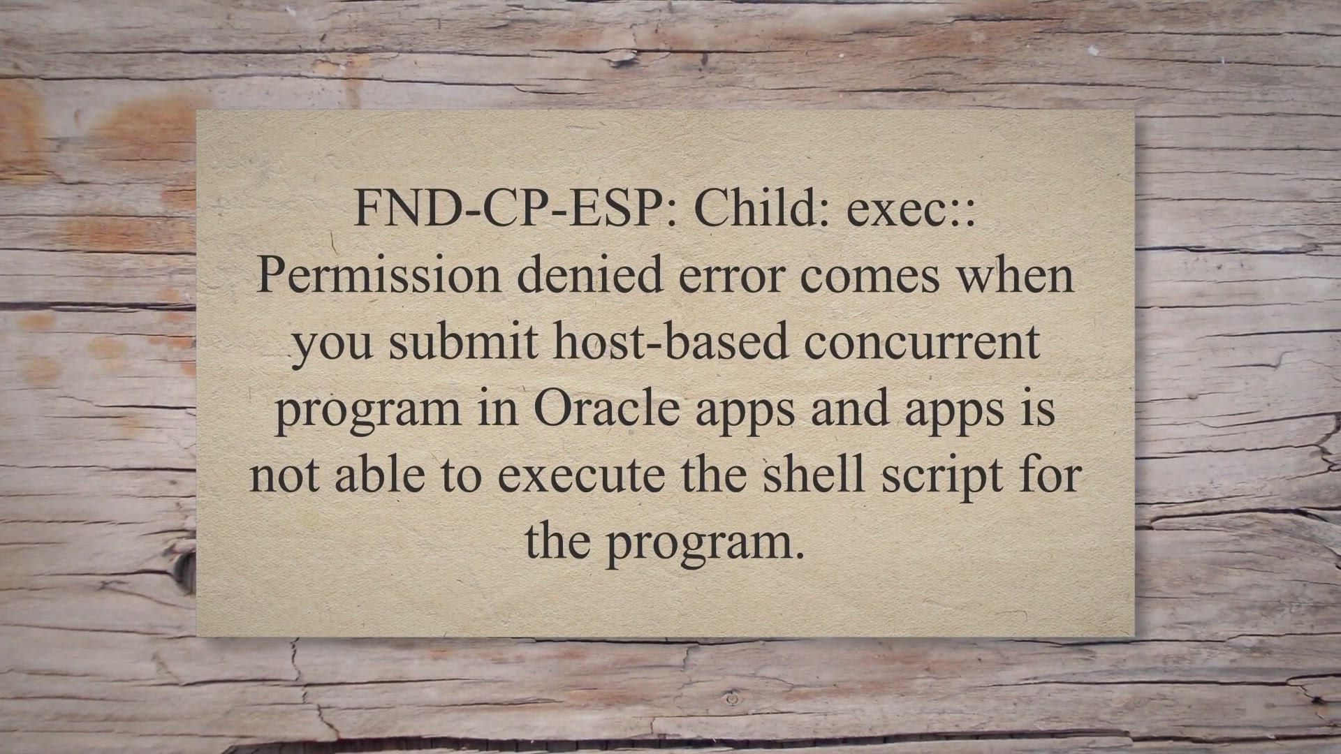 'Video thumbnail for FND-CP-ESP: Child: exec:: Permission denied'