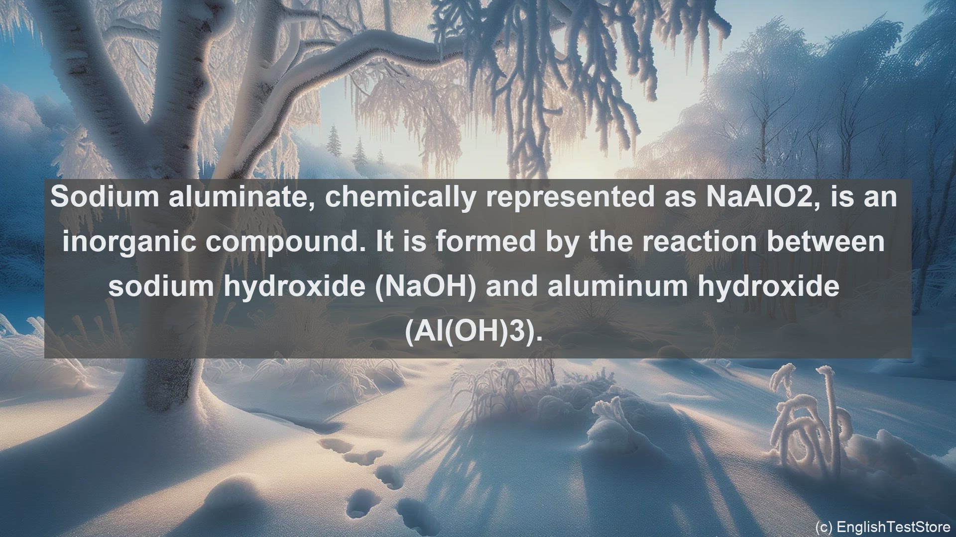 'Video thumbnail for Sodium aluminate in science  definition and examples'