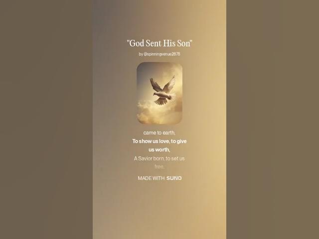'Video thumbnail for God Sent His Son'