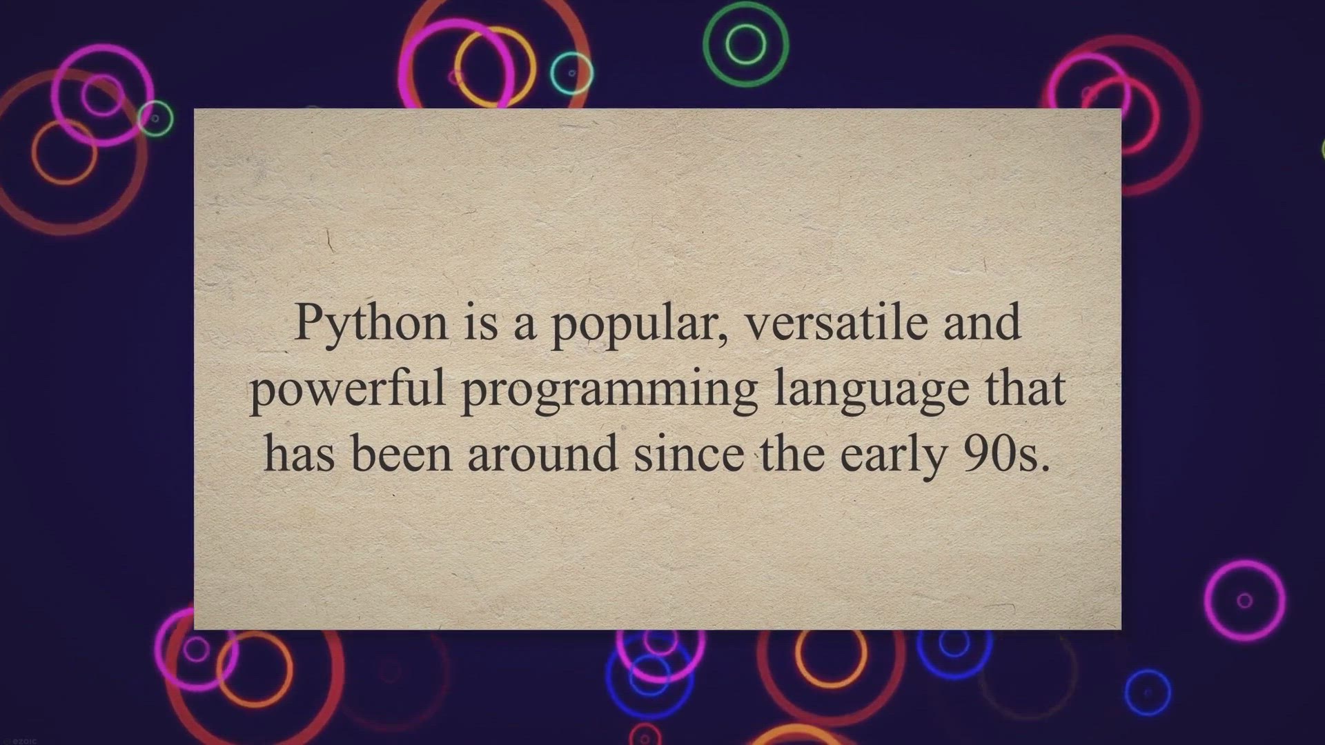 'Video thumbnail for Why Python is an Object Oriented Language?'