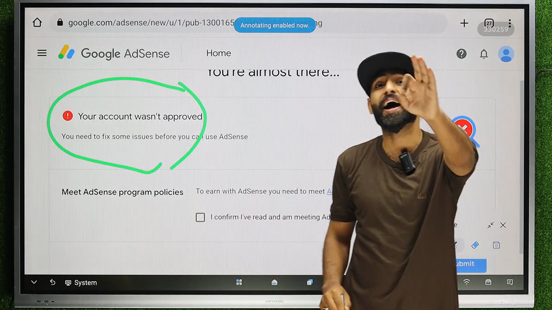 'Video thumbnail for Your account wasn't approved AdSense __ Google AdSense Approval'