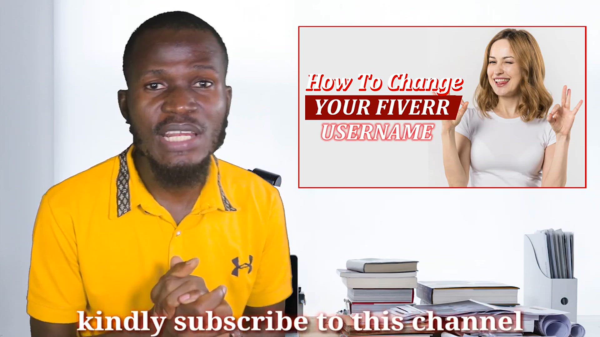 'Video thumbnail for How To Change Your Fiverr Username in one minute'