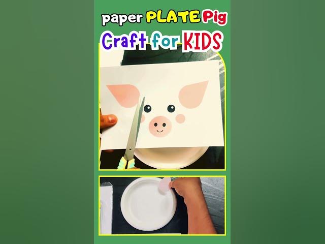 Video thumbnail for paper Plate Pig Craft for KIDS #papercrafts #paperplatepig #paperplatecrafts