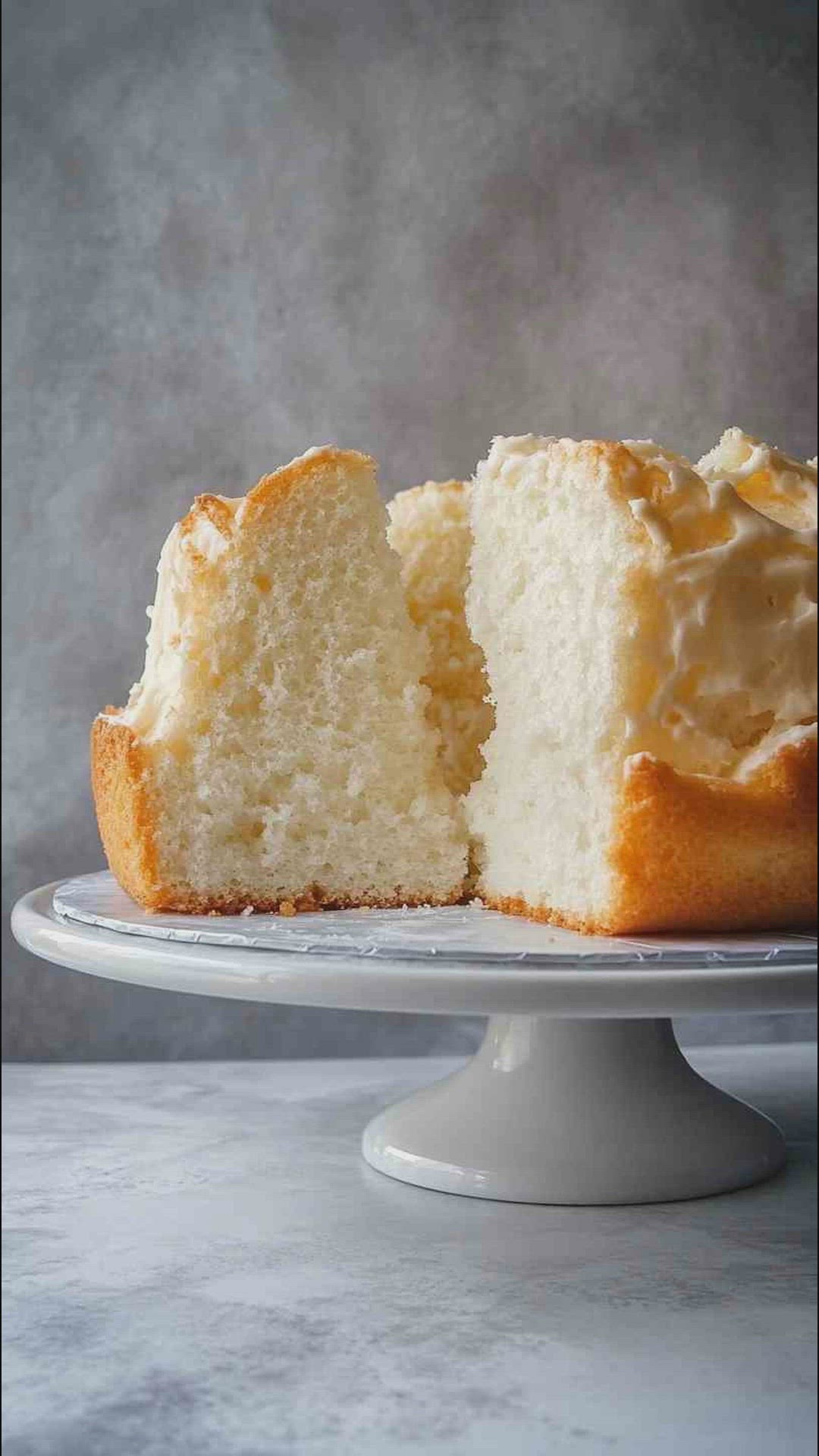 'Video thumbnail for Light and Fluffy Angel Food Cake Recipe'