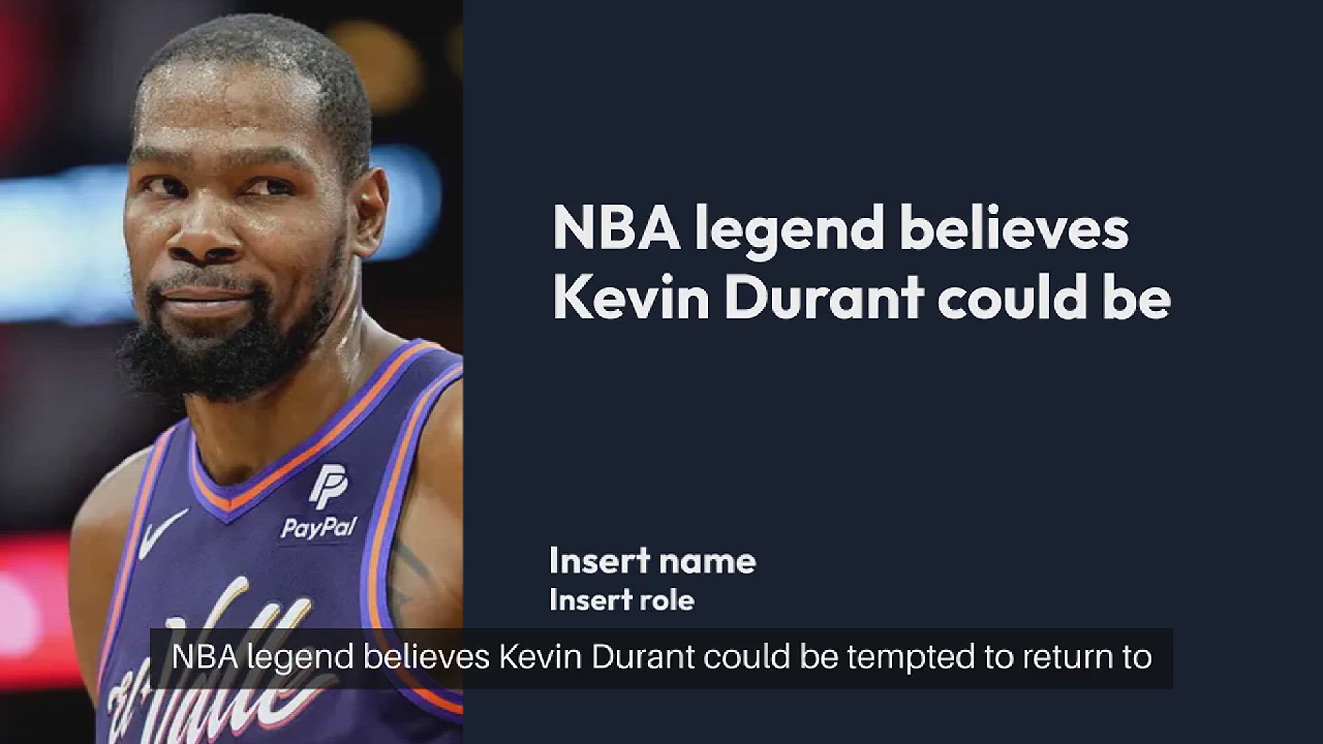 NBA legend believes Kevin Durant could be tempted to return to the team  that started it all