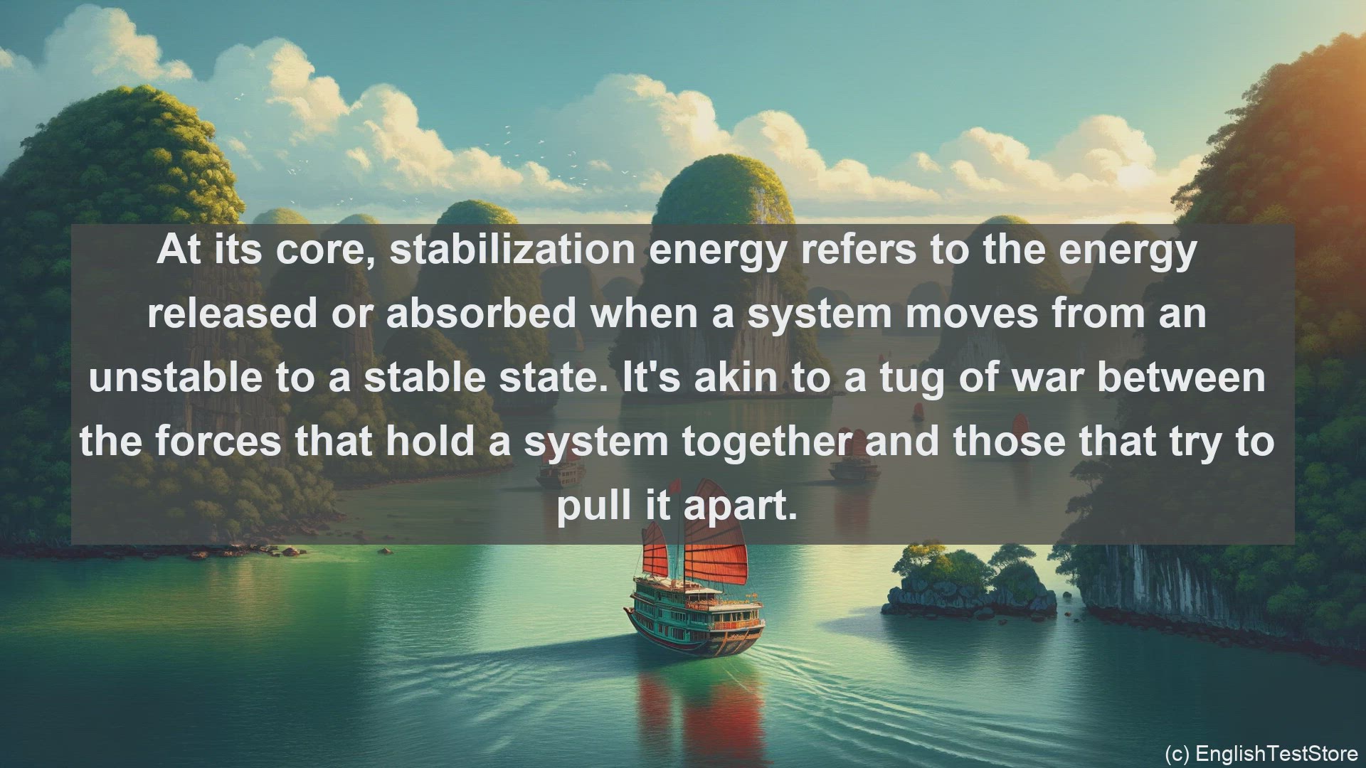 'Video thumbnail for Stabilization energy in science  definition and examples'