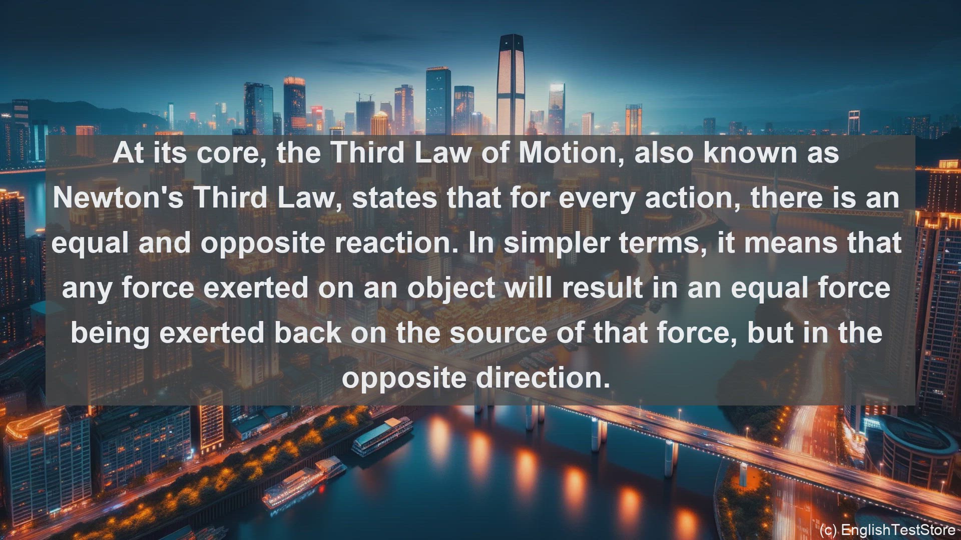 'Video thumbnail for Third law of in science  definition and examples'