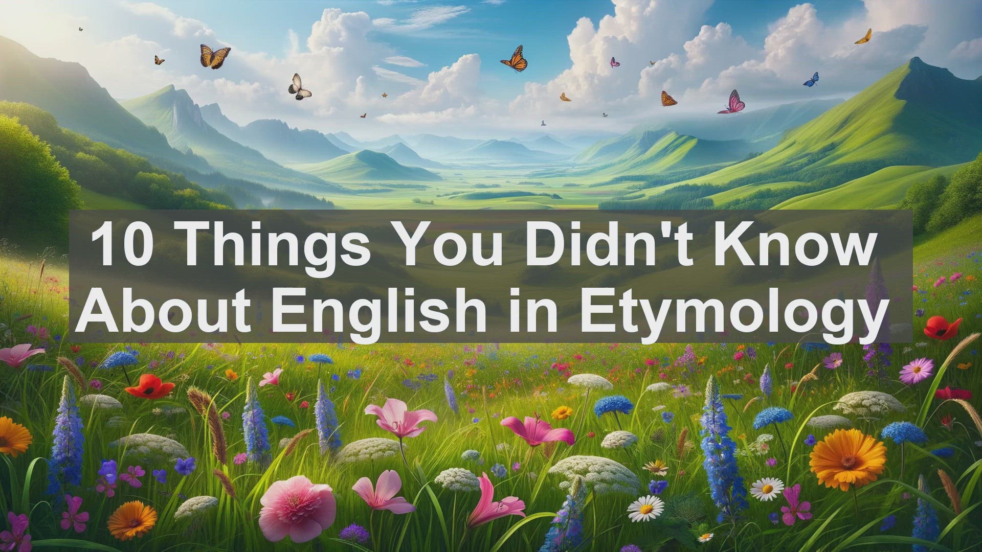 'Video thumbnail for 10 Things You Didn't Know About English in Etymology '