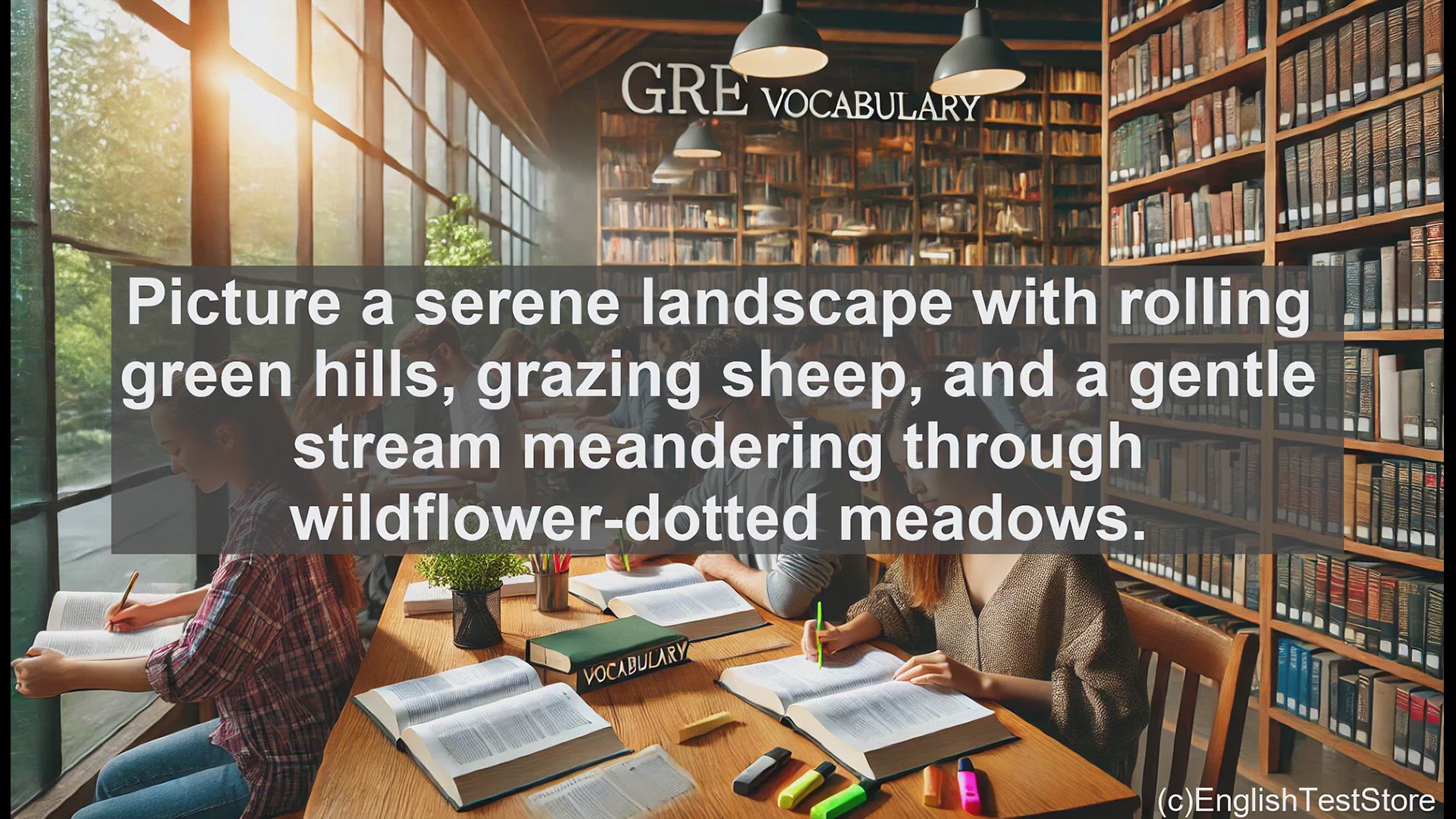 'Video thumbnail for GRE Vocabulary Lesson: Exploring the Bucolic Charm of the Countryside'