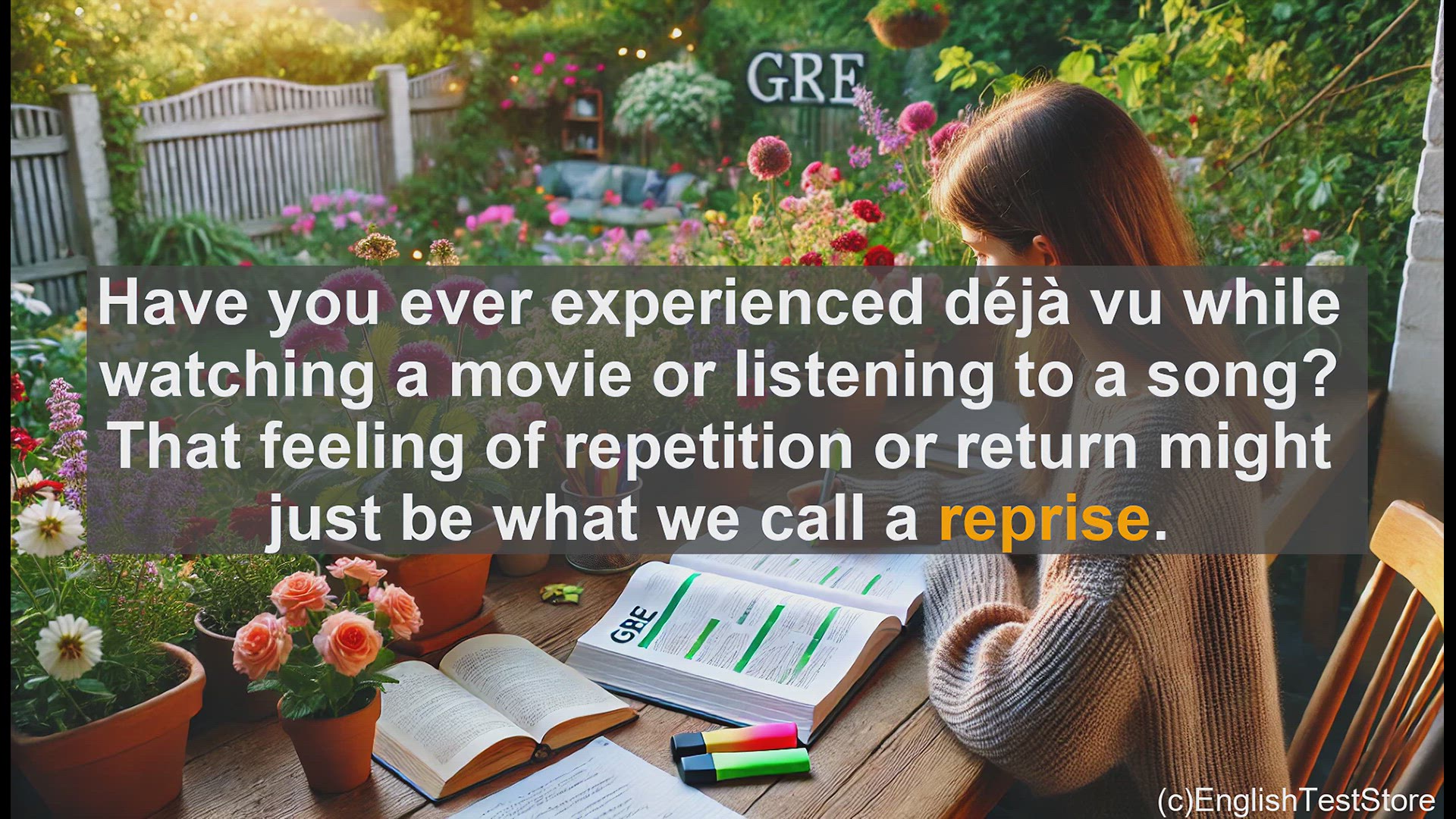'Video thumbnail for GRE Vocabulary Lesson: Exploring the Meaning and Use of 'Reprise''