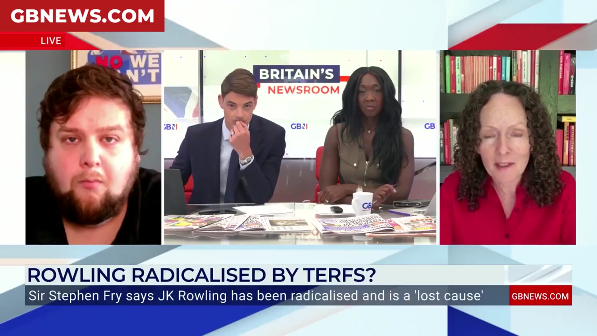 'Video thumbnail for JK Rowling: There is 'nothing radical' about her views on gender, McAnena tells GB News'