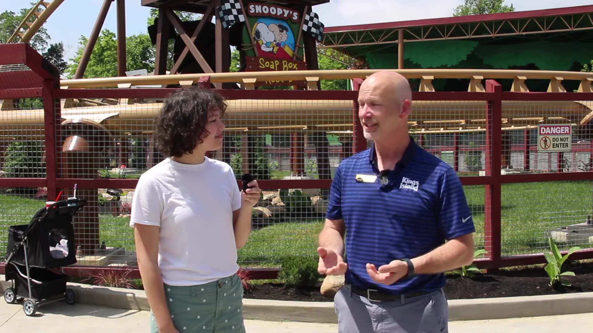 'Video thumbnail for Opening of Camp Snoopy and Snoopy's Soap Box Racers Roller Coaster at Kings Island'