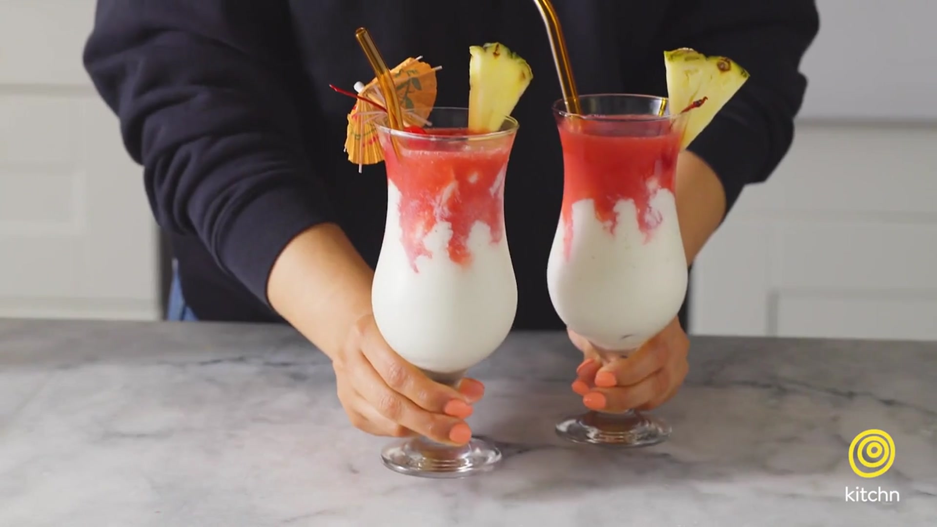 'Video thumbnail for Lava Flow Cocktail'
