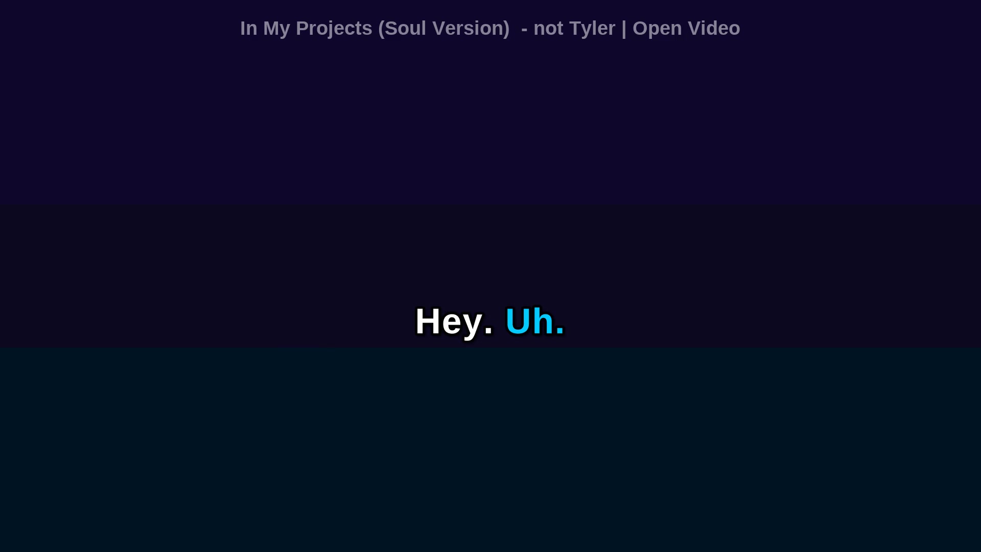 Video thumbnail for (Karaoke w/ Lyrics) In My Projects (Soul Version) - not Tyler