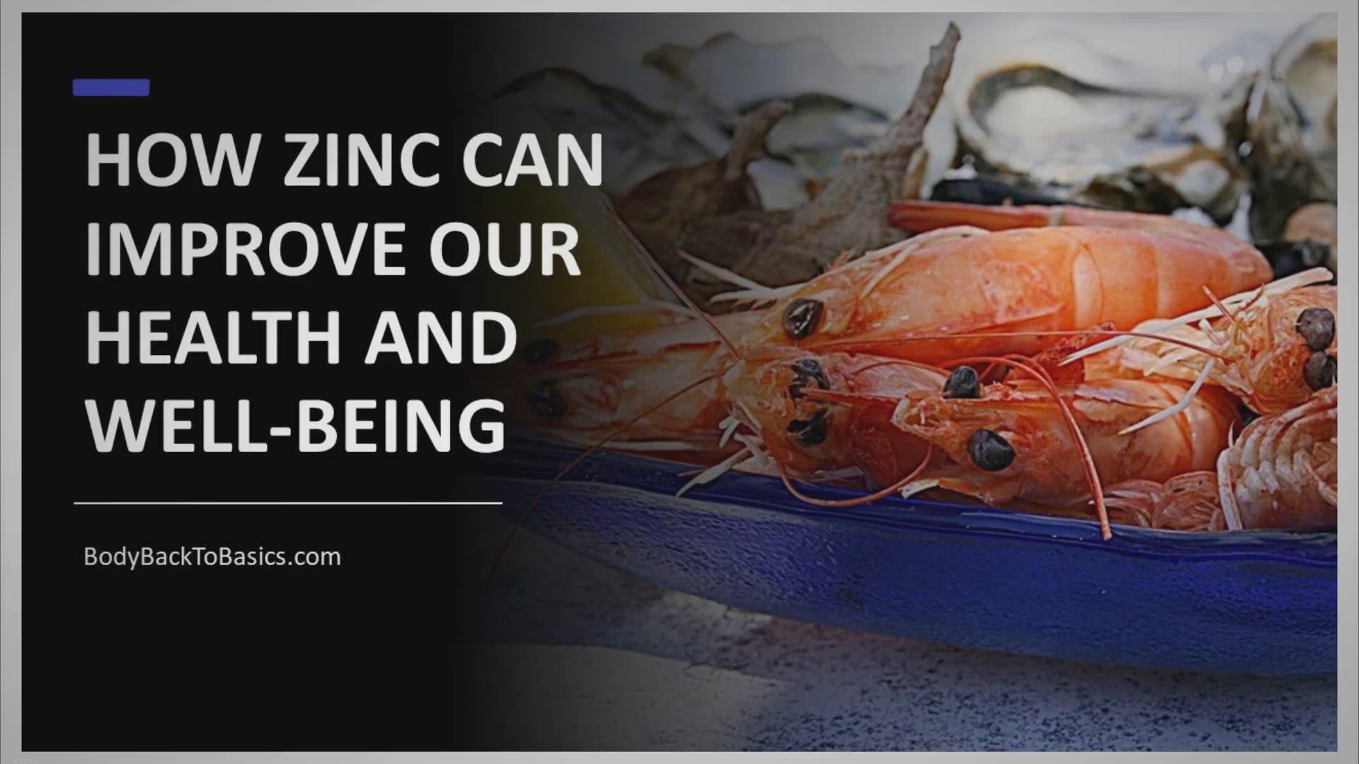 'Video thumbnail for The Power of Zinc: Enhancing Health and Wellness Through Diet and Supplements'