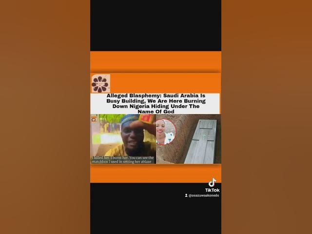 Video thumbnail for Saudi Arabia Is Busy Building, We Are Here Burning Down Nigeria Hiding Under The Name Of God