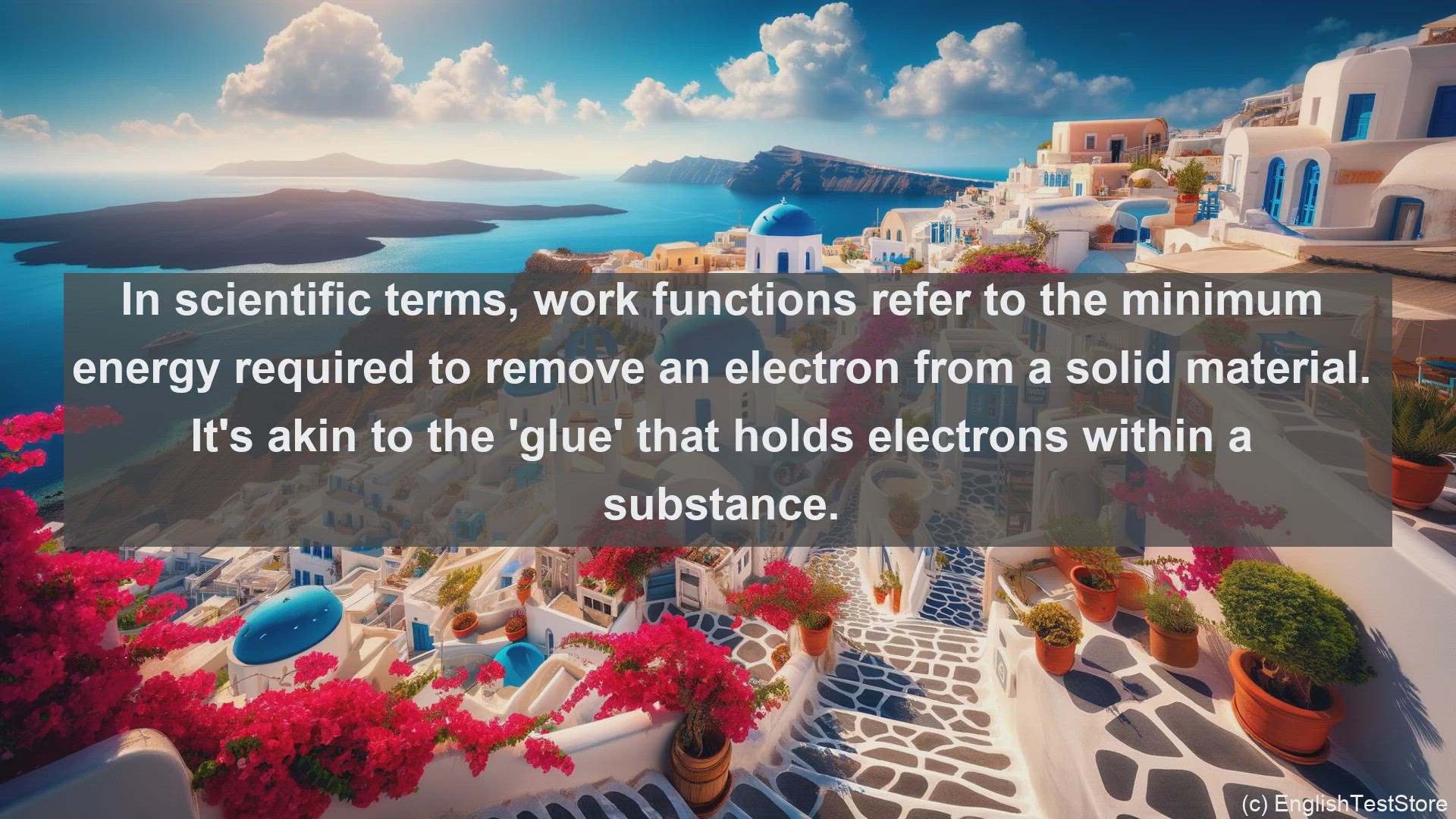 'Video thumbnail for Work function potential in science  definition and examples'