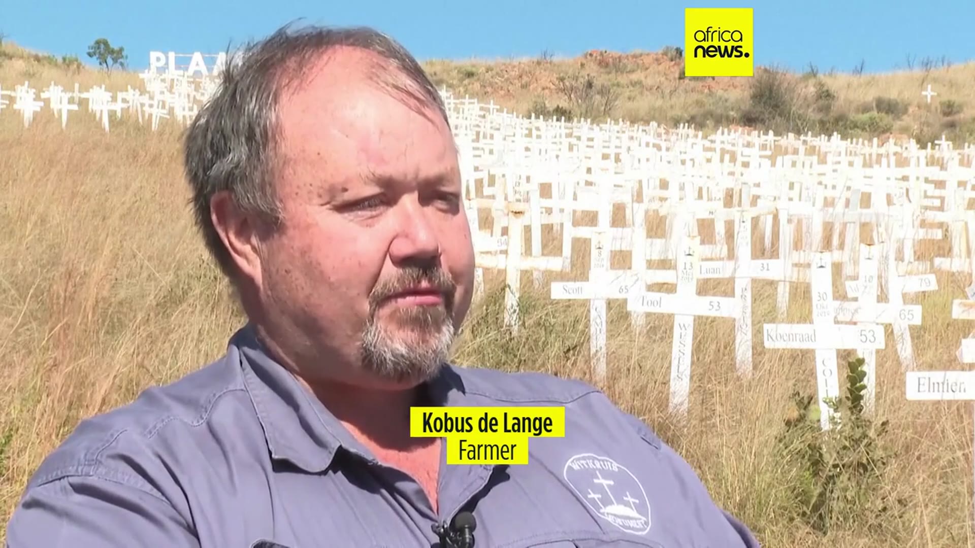'Video thumbnail for Hillside of white crosses fuels misleading story about South Africa farm killings'