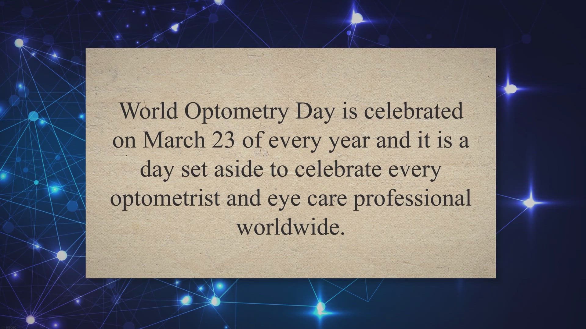 Video thumbnail for Happy World Optometry Day 23 March, Know the theme of World Optometry day 2023 - Eye Care