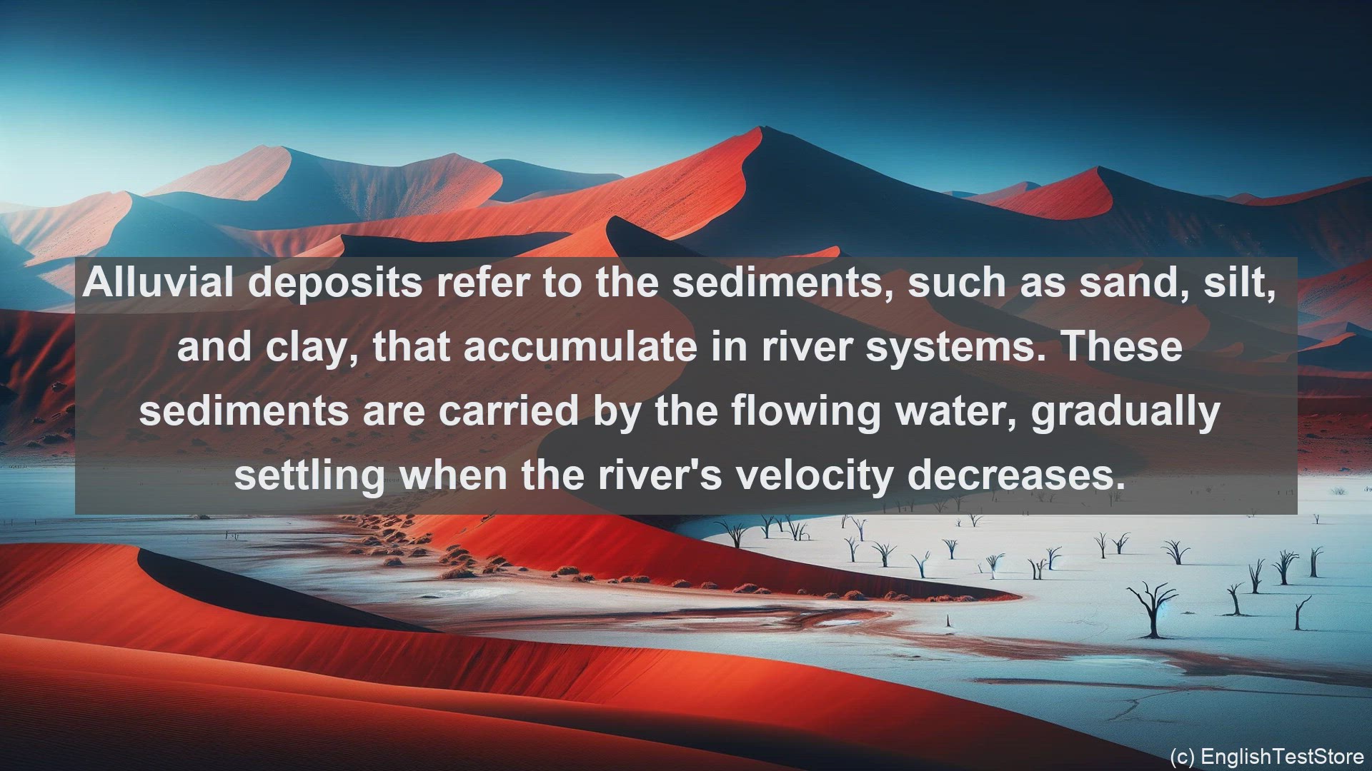 'Video thumbnail for Alluvial deposits in science  definition and examples'