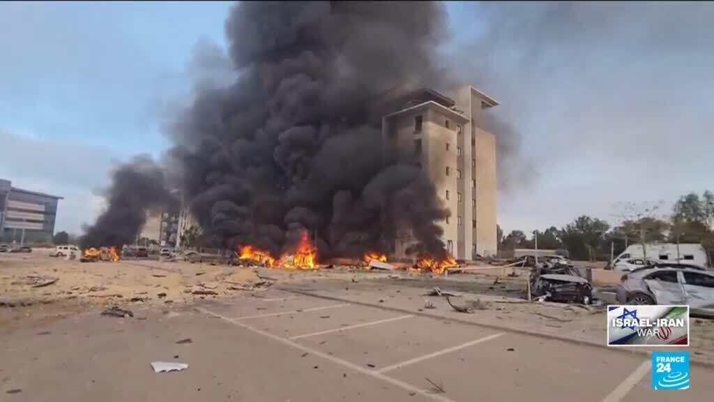 'Video thumbnail for Escalating air war between Israel and Iran enters second week'