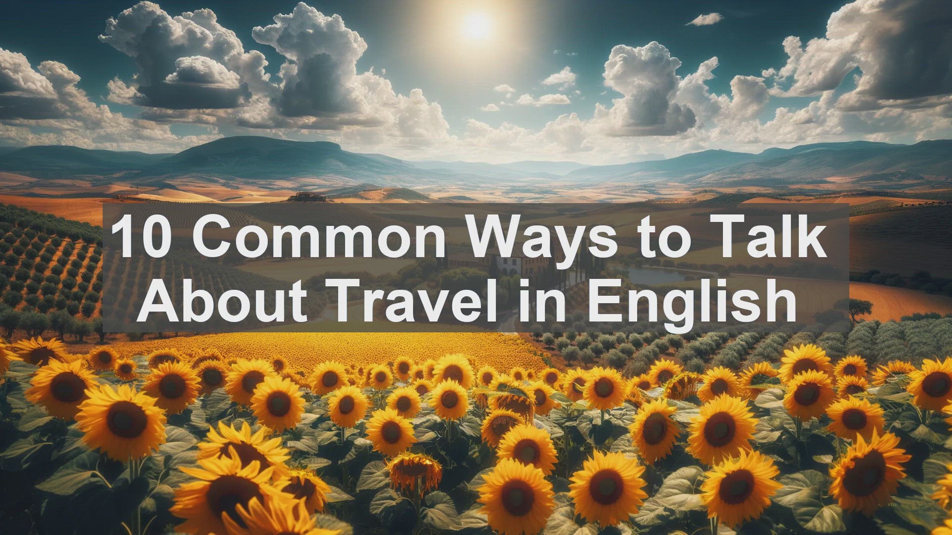 'Video thumbnail for 10 Common Ways to Talk About Travel in English '
