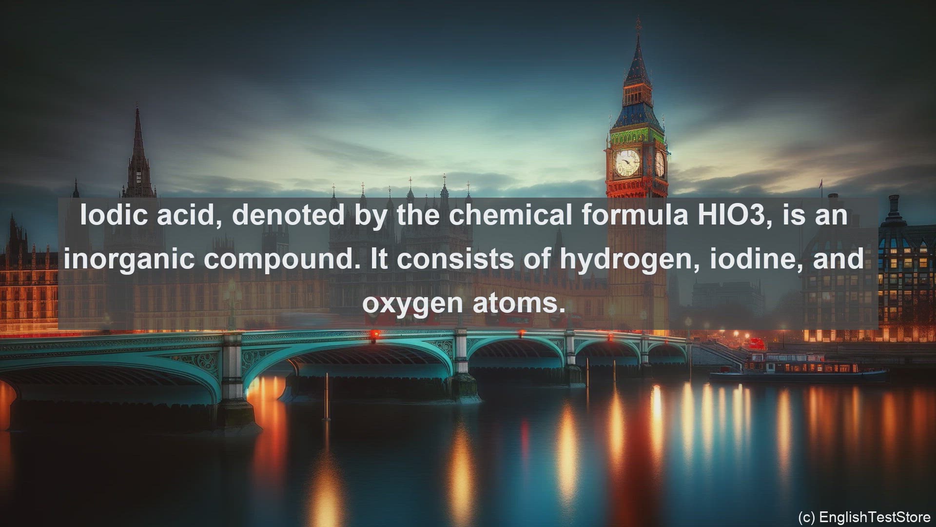 'Video thumbnail for Iodic acid in science  definition and examples'