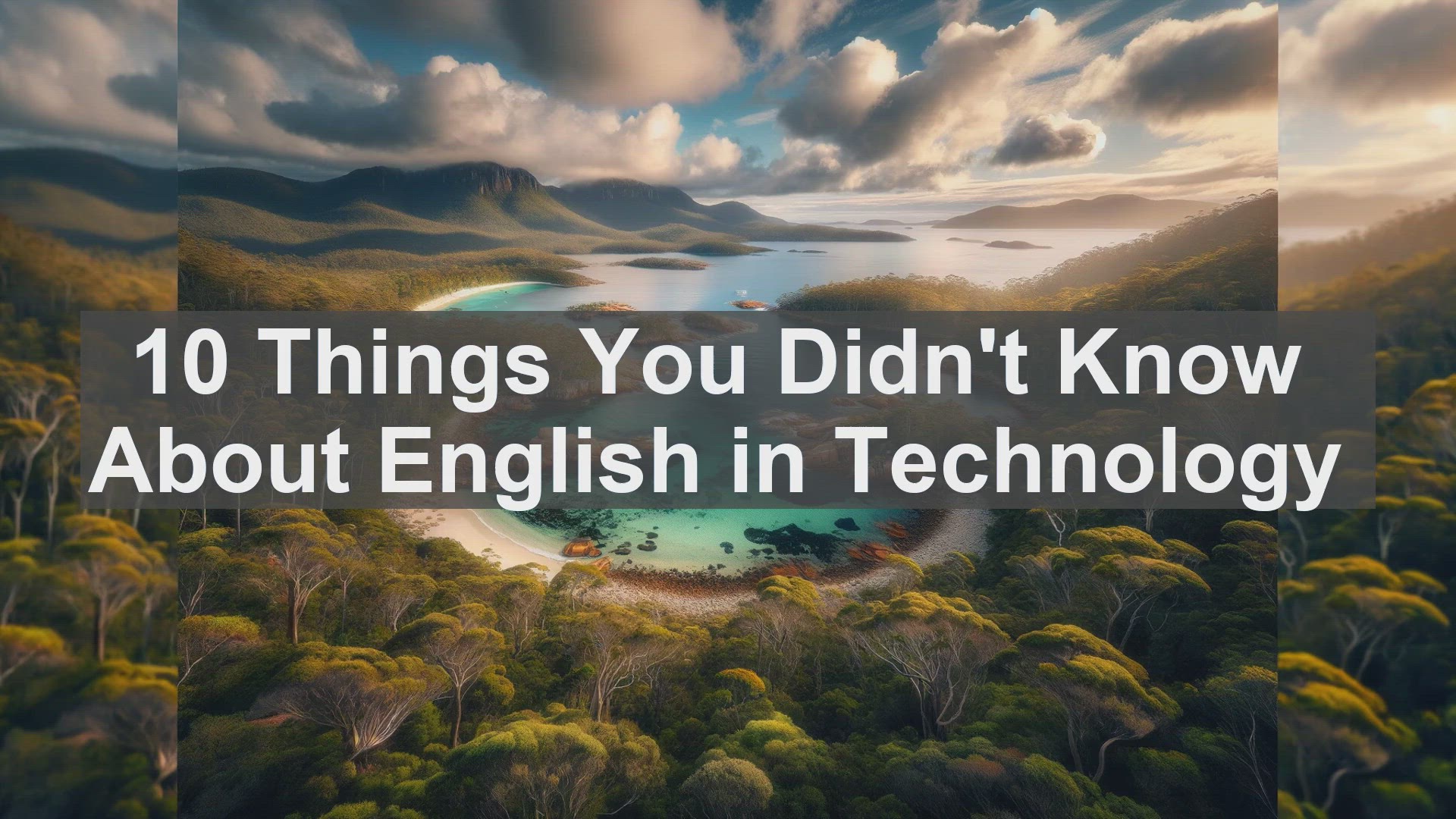 'Video thumbnail for 10 Things You Didn't Know About English in Technology '