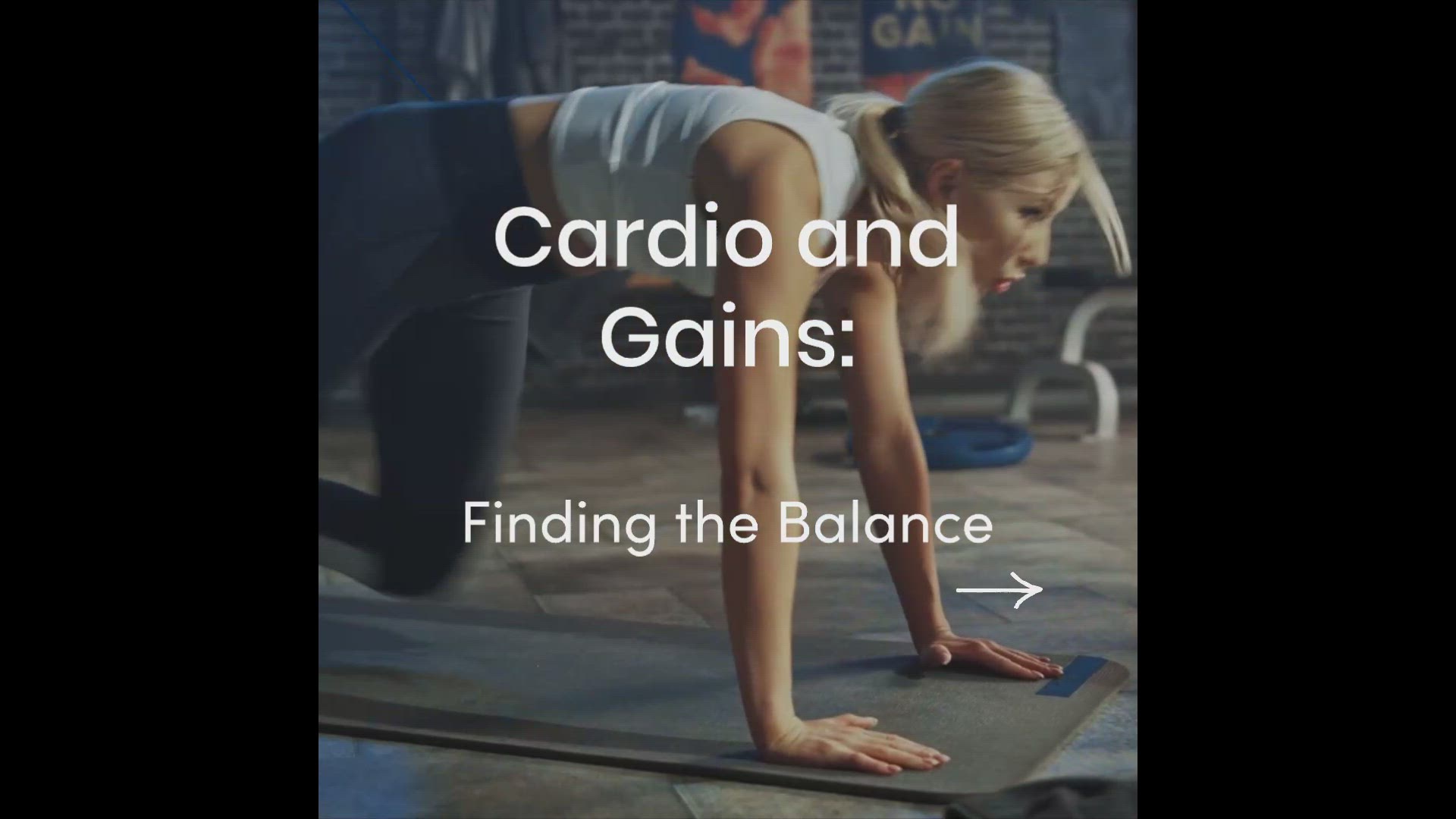 'Video thumbnail for Cardio and Gains: Finding the Balance'