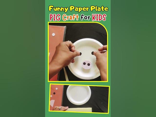 Video thumbnail for funny paper plate pig craft for kids #paperplatecrafts #papercrafts #kidscrafts