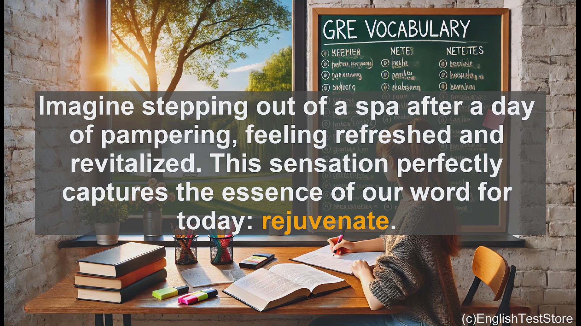 'Video thumbnail for GRE Vocabulary Lesson: Rejuvenate - Restoring Vitality and Youthfulness'