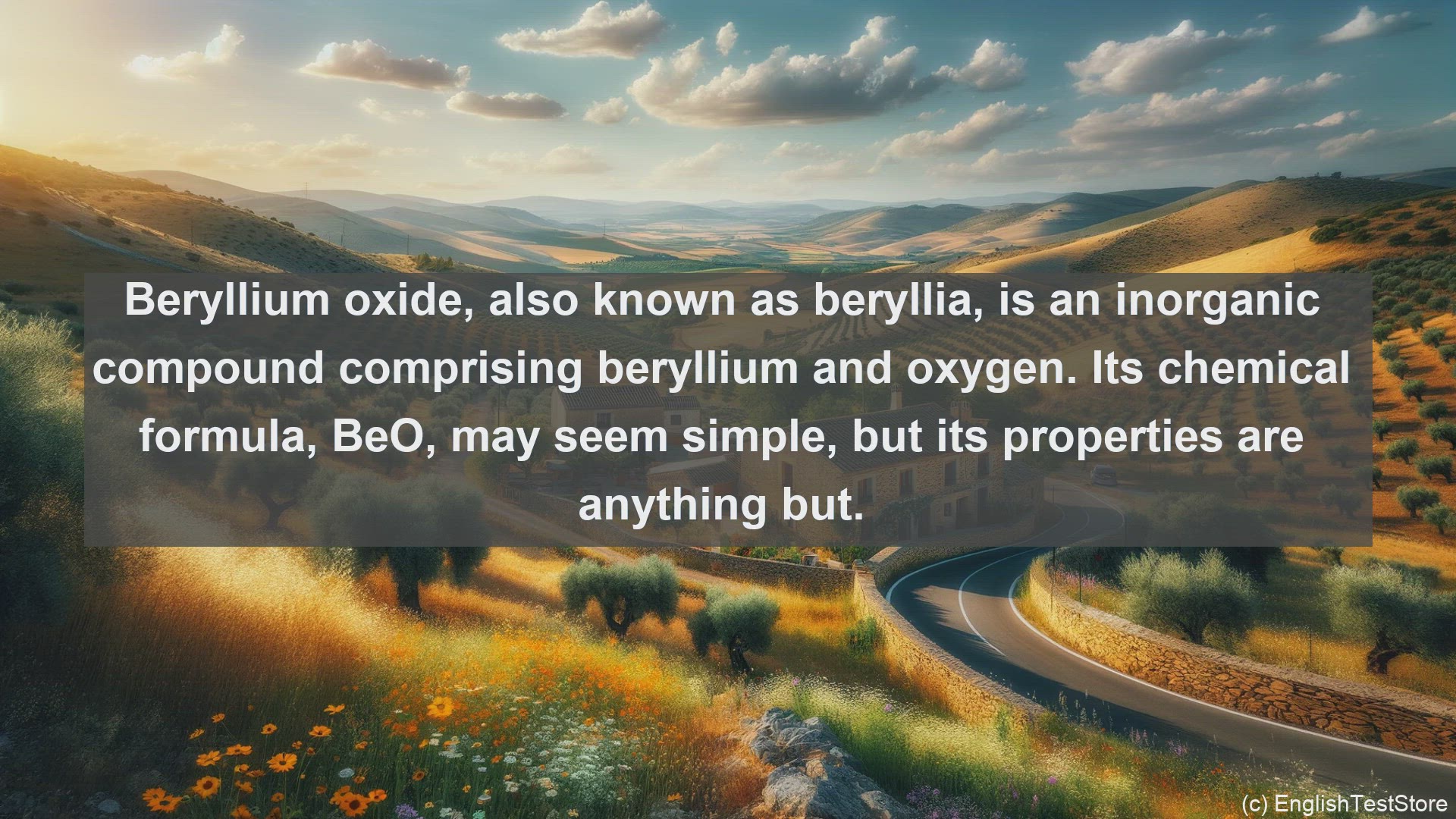 'Video thumbnail for Beryllium oxide in science  definition and examples'