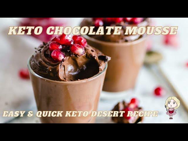 'Video thumbnail for Keto Chocolate Mousse with Cream Cheese Quick & Easy Low Carb Dessert'
