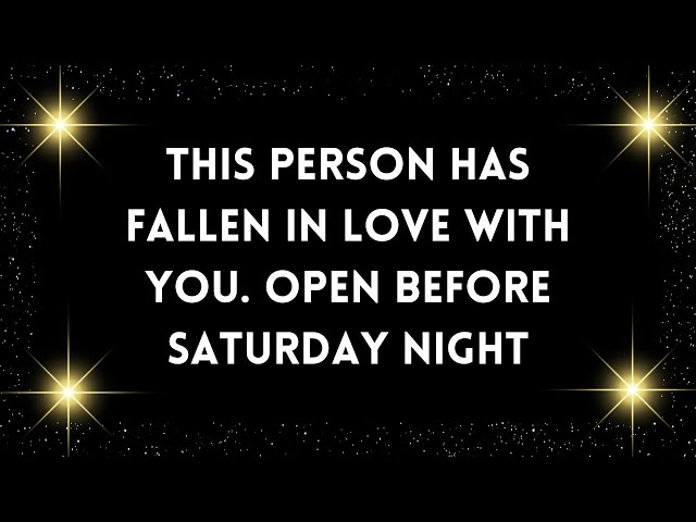 Video thumbnail for GOD' MESSAGE: This person has fallen in love with you. open before saturday night✝️God Miracles