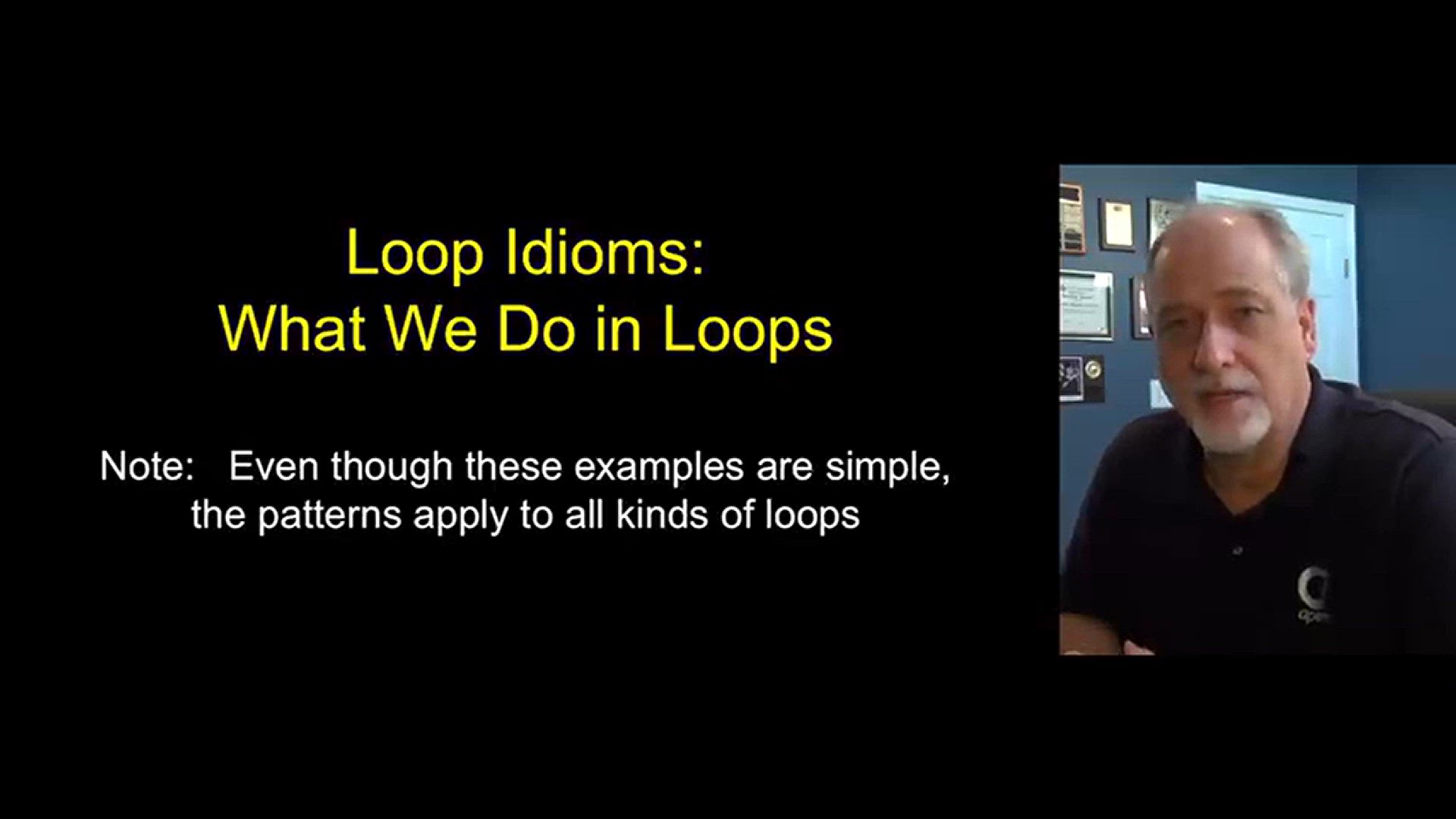 'Video thumbnail for Loops and Iteration - Loop Idioms - Python Tutorial - (15) Python for Beginners series'