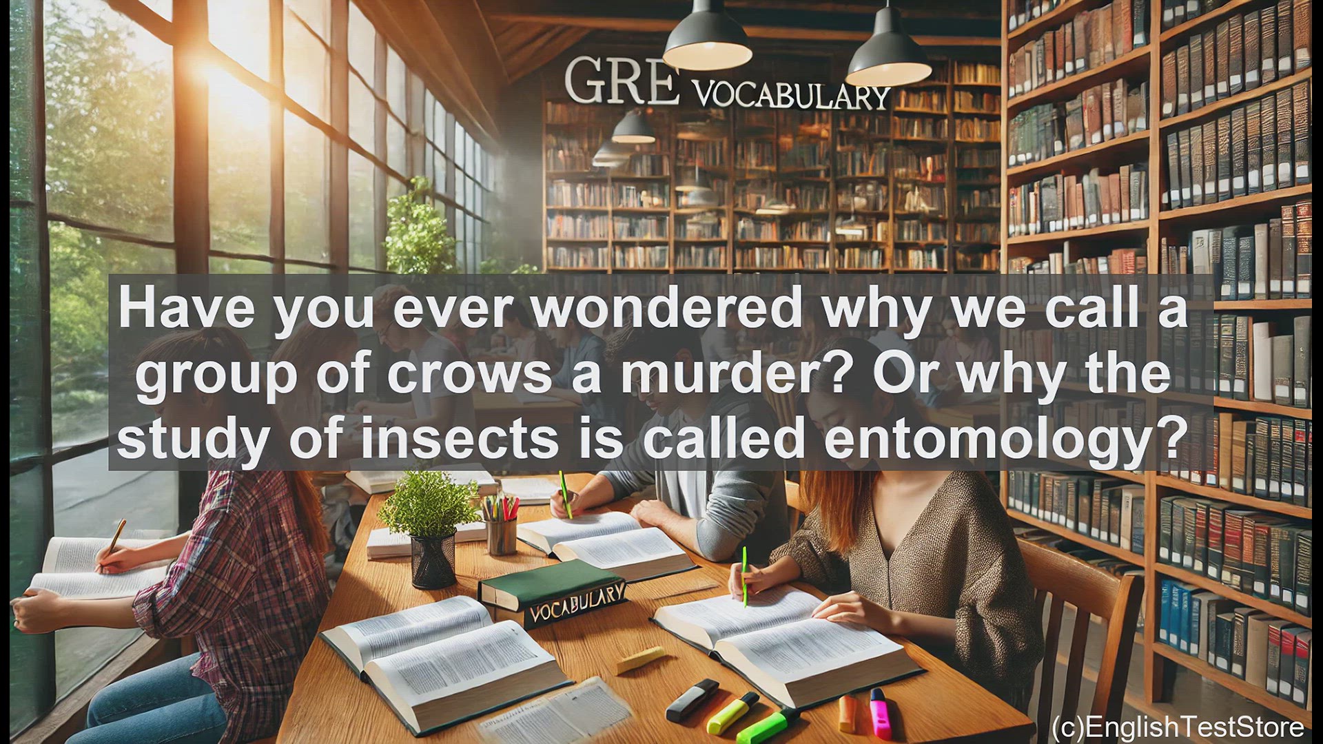 'Video thumbnail for GRE Vocabulary Lesson: The Fascinating World of Etymology'