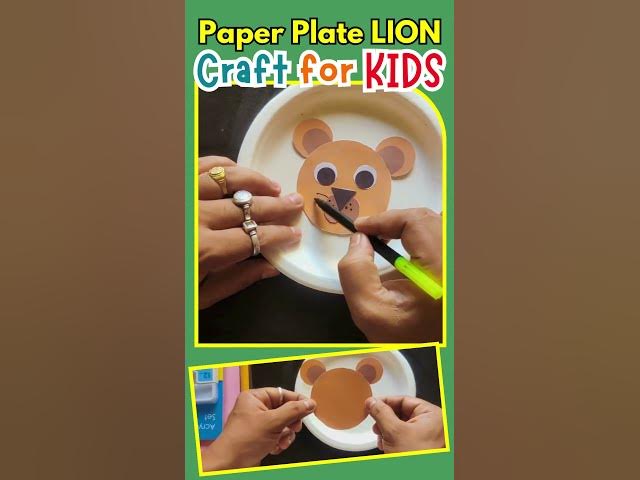 Video thumbnail for Paper Plate LION Craft for KIDS #paperplatecrafts #papercrafts #paperplatelion