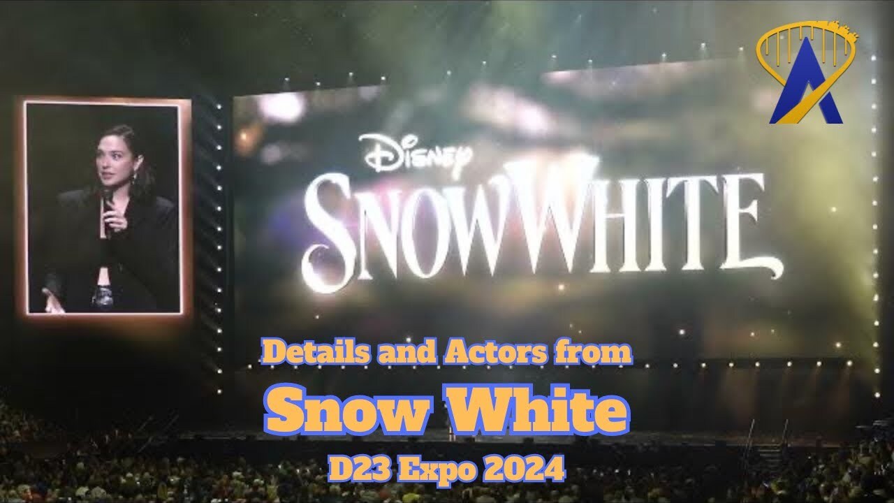 'Video thumbnail for Disney Live Action Snow White Stars at D23 2024'