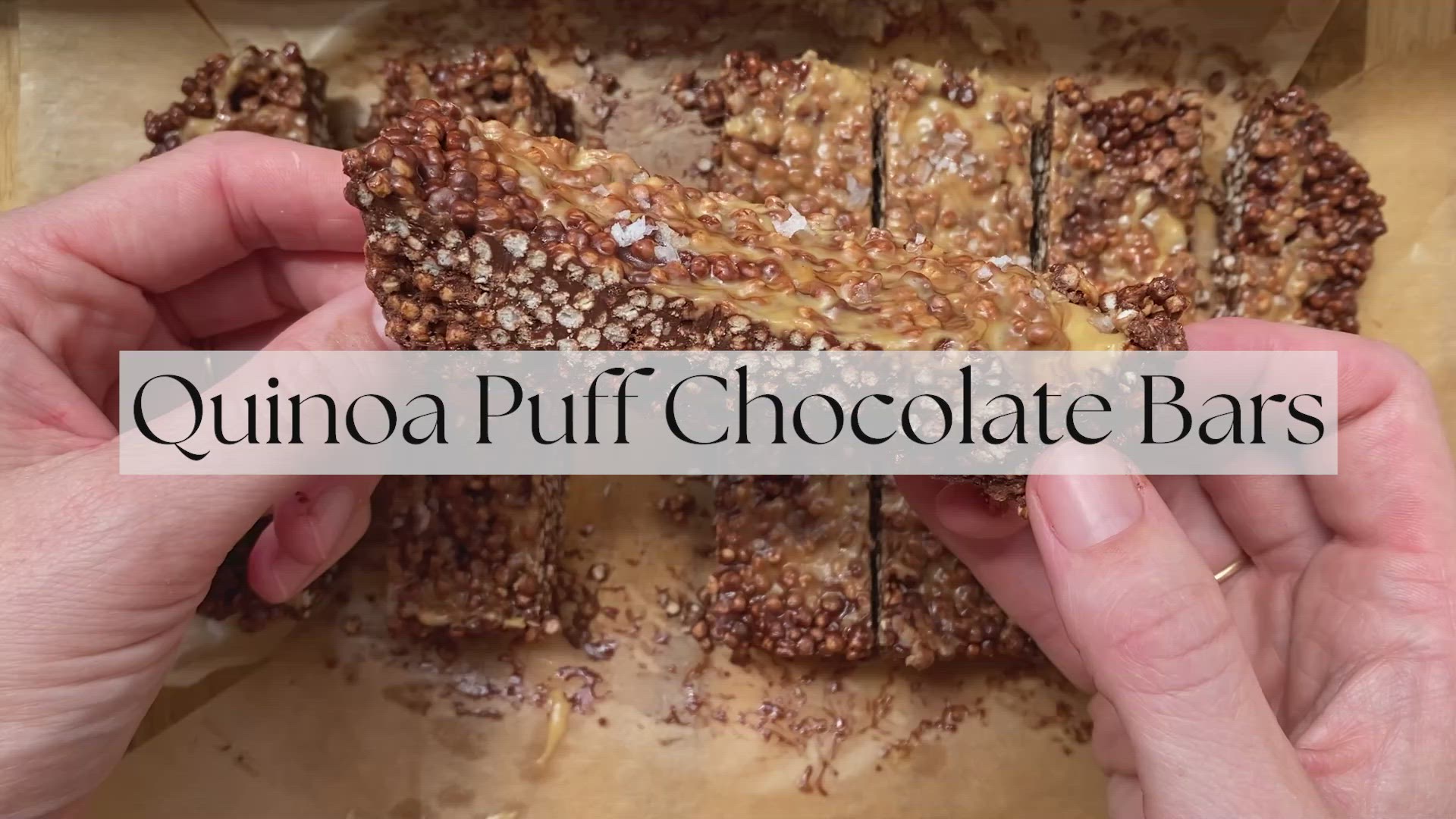 'Video thumbnail for Quinoa Puff Chocolate Bars'