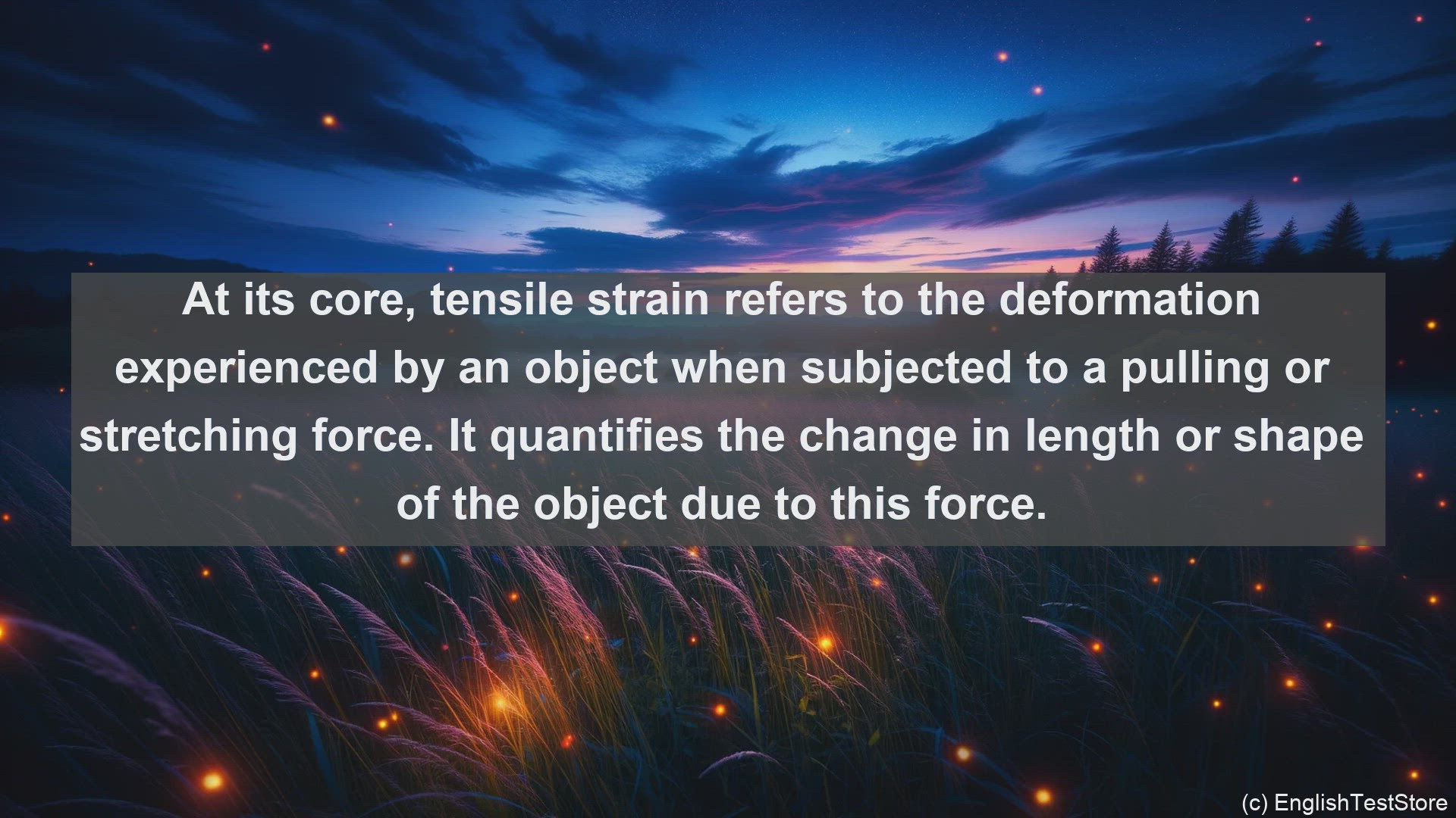 'Video thumbnail for Tensile strain in science  definition and examples'