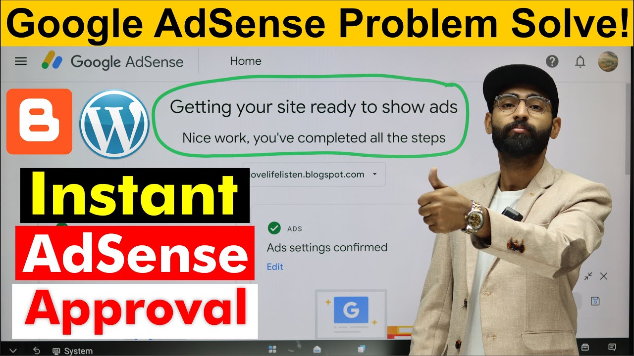 'Video thumbnail for Google AdSense Approval Problem Solved __ AdSense Approval Trick'