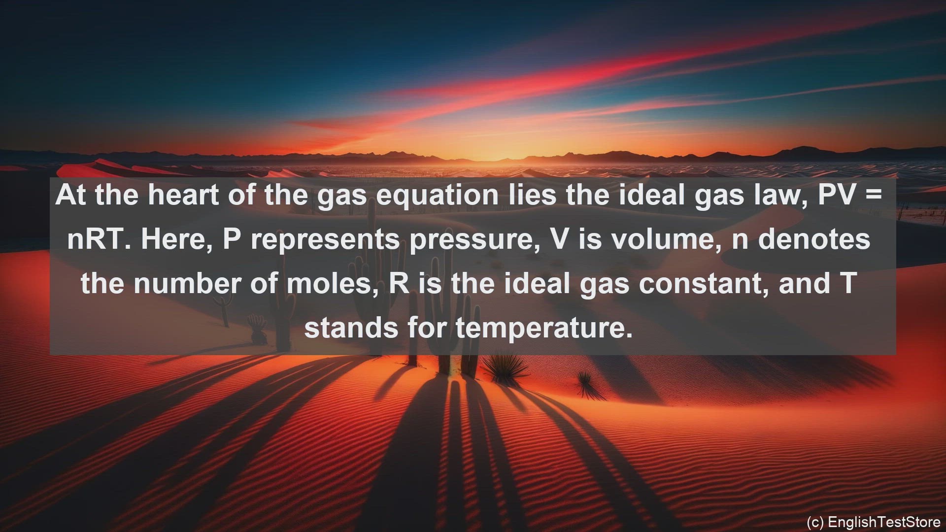 'Video thumbnail for Gas equation in science  definition and examples'