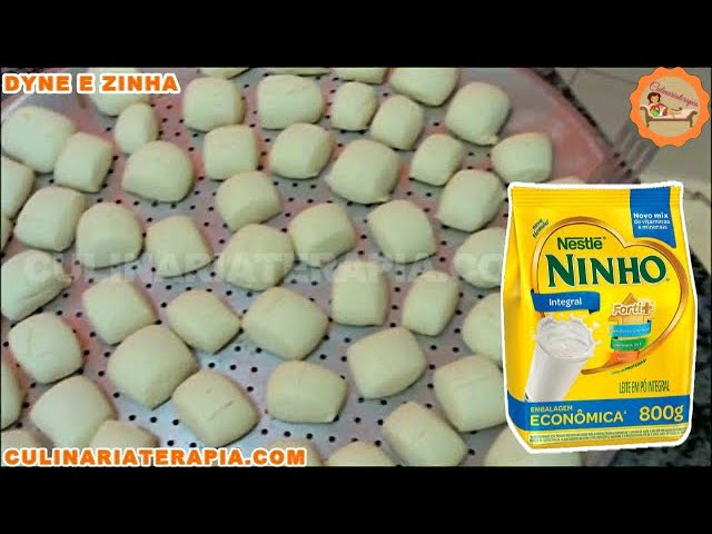 'Video thumbnail for Sequilhos de Leite Ninho com Polvilho Doce - Culinária Terapia por Dyne e Zinha'