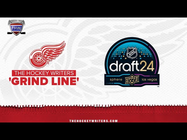 'Video thumbnail for Red Wings' 2024 2-Round NHL Mock Draft, Strategy, Dream 15th Overall Pick & More | THW Grind Line'