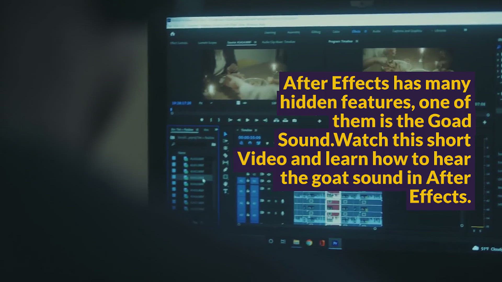 'Video thumbnail for How To Hear The Goat Sound In After Effects'