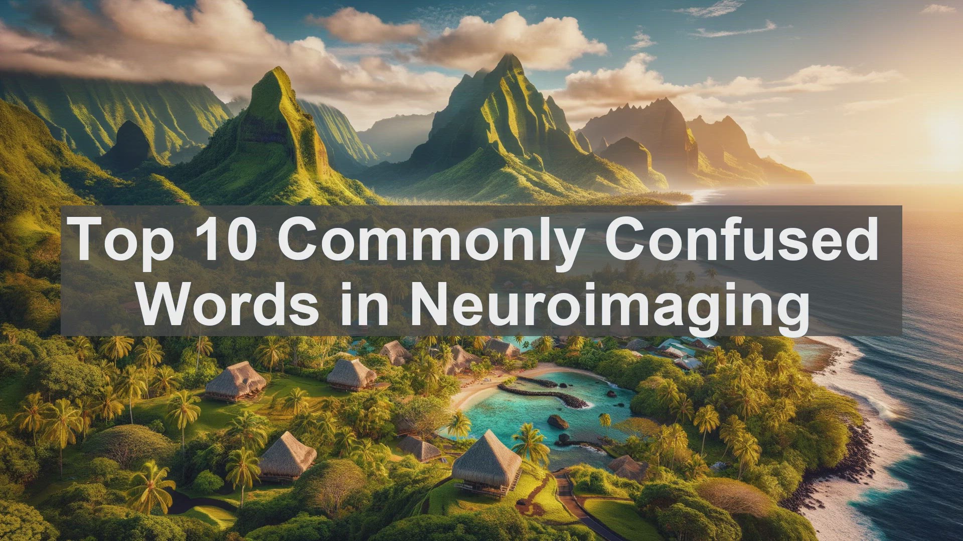 'Video thumbnail for Top 10 Commonly Confused Words in Neuroimaging'